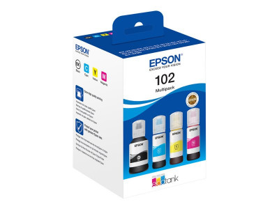 Epson 102 Multipack des 4 couleurs : noir, jaune, cyan, magenta