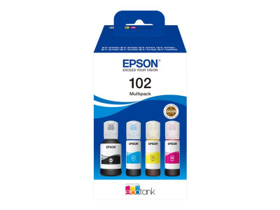 Epson 102 Multipack des 4 couleurs : noir, jaune, cyan, magenta