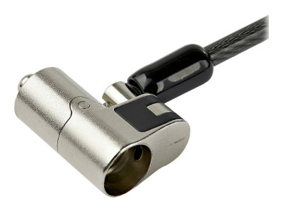 Startech : 2 M (6.6 FT.) LAPTOP cable LOCK KEYED - K-SLOT NANO WEDGE