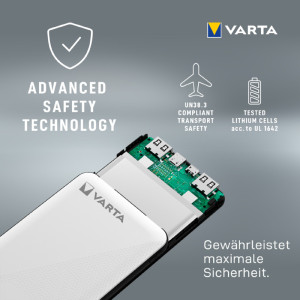 VARTA Mobiler Zusatzakku Power Bank Energy 5000, weiß