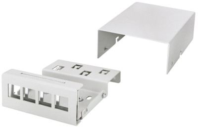 LogiLink Konsolidierungspunkt-Gehäuse, 4-Port, lichtgrau