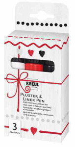 KREUL Pluster & Liner Pen, set de 3