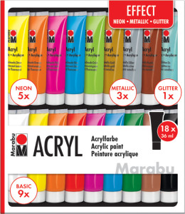 Marabu Set de peinture acrylique 