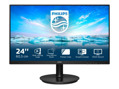 Philips : 23.8IN LCD 1920X1080 16:9 4MS 241V8LA/00 1000:1 VGA/HDMI