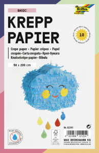 folia Rouleau de papier crêpon TREND, 500 mm x 2 m, assorti