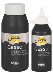 KREUL Apprêt acrylique SOLO Goya Gesso, noir, 250 ml