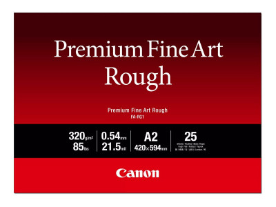 Canon : PREMIUM FINEART ROUGH A2 25 SHEETS FINE ART papier