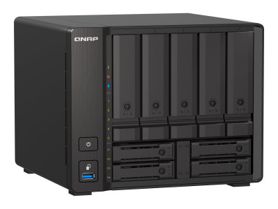 Qnap : TS-H973AX-8G 9BAY 4C8T2.2GHZ 8GB DDR4 2X 2.5GBE 1X 10GBASE-T