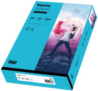 tecno Papier multifonction colors, A4, bleu intense