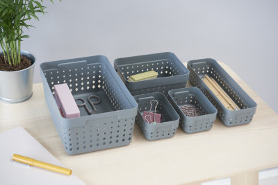 plast team Corbeille de rangement SEOUL ORGANIZER L, noir