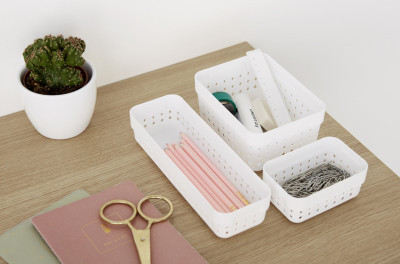 plast team Corbeille de rangement SEOUL ORGANIZER L, noir