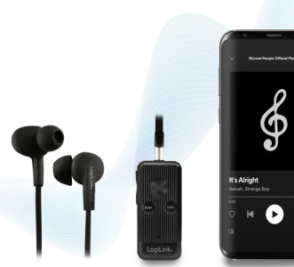 LogiLink Récepteur audio Bluetooth 5.0, noir