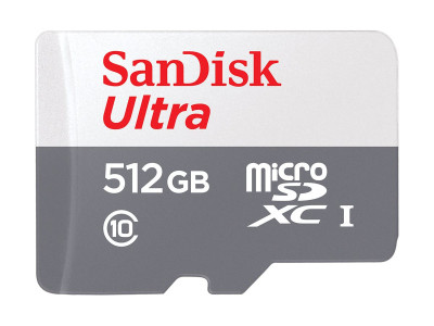 SANDISK : 512GB SANDISK ULTRA MICROSDXC SD ADAPTER 100MB/S CLASS 10 UHS-