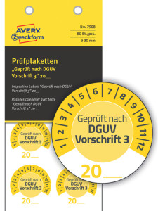 AVERY Zweckform Prüfplaketten 