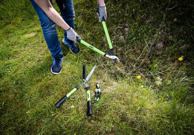 BRÜDER MANNESMANN Set de cisailles de jardinage, 3 pièces