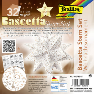 folia Feuilles de papier pliable étoile Bascetta, Ornement 1