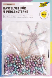 folia Kit d'étoiles en perles, 340 pièces, pastel