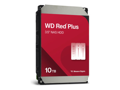 Western Digital : 10TB RED PLUS 256Mo CMR 3.5IN SATA 6GB/S INTELLIPOWERRPM