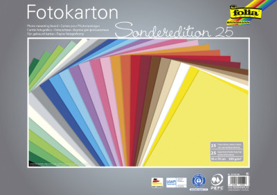 folia Papier cartonné, (L)350 x (H)500 mm, 300 g/m2, assorti