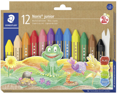 STAEDTLER Craie à la cire Noris junior, étui carton de 12