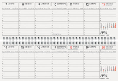 Glocken Tischkalender 