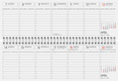 Glocken Tischkalender 