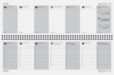 Glocken Tischkalender 