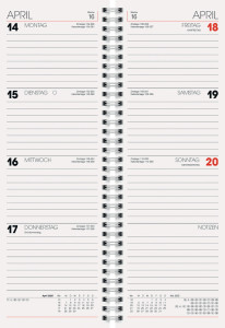 Glocken Tischkalender 