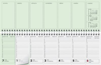 Glocken Tischkalender 