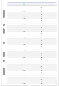 EXACOMPTA Recharge pour organiseur 