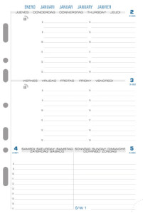 EXACOMPTA Recharge pour organiseur 