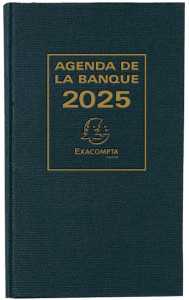 EXACOMPTA Agenda Banquier large 2019, noir, 2 volumes