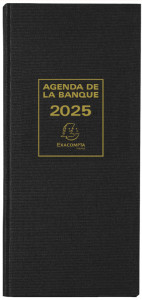 EXACOMPTA Agenda Banquier long 2019, noir, 1 volume