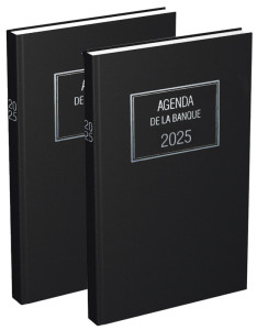 LECAS Agenda de La Banque Large 2024, 180 x 290 mm, 2 volumes