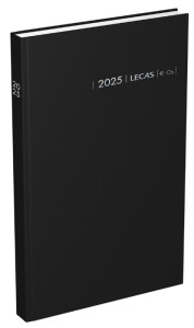 LECAS Agenda journalier Comptoir 2019, 150 x 270 mm, noir