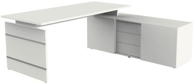 kerkmann Bureau complet Form 4, gris clair