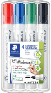 STAEDTLER Lumocolor Whiteboard-Marker 351, 4er Etui