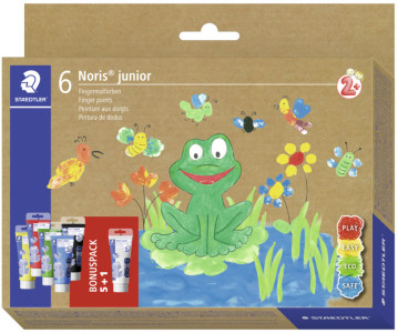 STAEDTLER Peinture aux doigts Noris junior, étui carton de 6