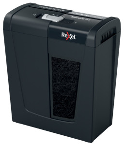 REXEL Destructeur de documents Secure S5, bandes 6 mm, noir