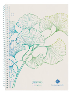 herlitz Cahier spiralé GREENline Vague, A5, quadrillé