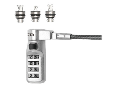 Dicota : SECURITY COMBINATION LOCK EXCHANGEABLE T/N avec HEAD PRESET