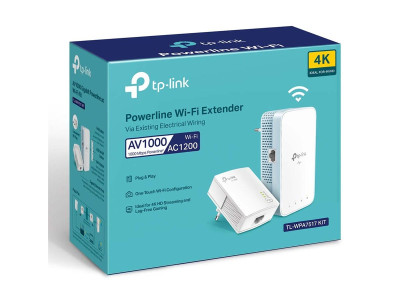 TP-Link : AV1000 GIGABIT POWERLINE AC WI-FI kit 300 MBPS AT 2.4 GHZ +