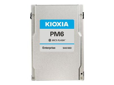 Kioxia : PM6-V ESSD 3200 GB SAS 24GBIT/S 2.5IN 15MM TLC BICS FLASH 3DWPD