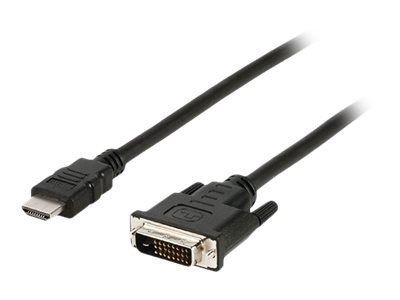 DLH : HDMI MALE DVI-D MALE cable LENGTH 1.8M BLACK