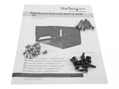 Startech : 4U WALL-MOUNTABLE SERVER RACK WALL RACK avec BUILT-IN SHELF