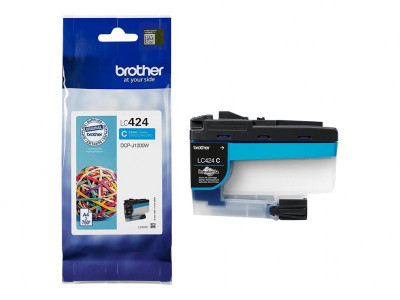 Brother : LC424C CYAN cartouche d'encre SINGLE PACK. PRINTS ABOUT 750 PA