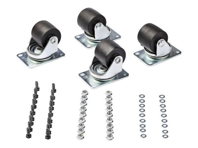 Startech : HEAVY DUTY CASTERS - SET OF 4 M6 CASTERS 45MM X 75MM BOLT PATT