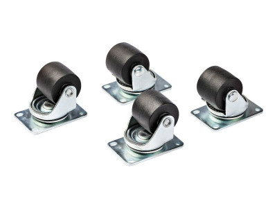 Startech : HEAVY DUTY CASTERS - SET OF 4 M6 CASTERS 45MM X 75MM BOLT PATT