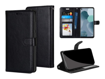 DLH : BLACK FOLIO CASE avec FLAP pour SAMSUNG GALAXY A21S