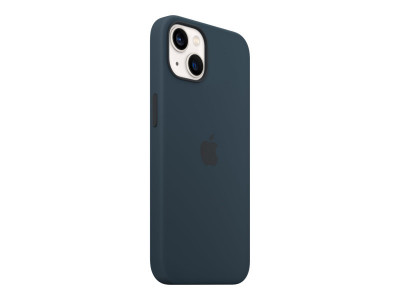 Apple : IPHONE 13 SILICONE CASE avec MAGSAFE ABYSS BLUE